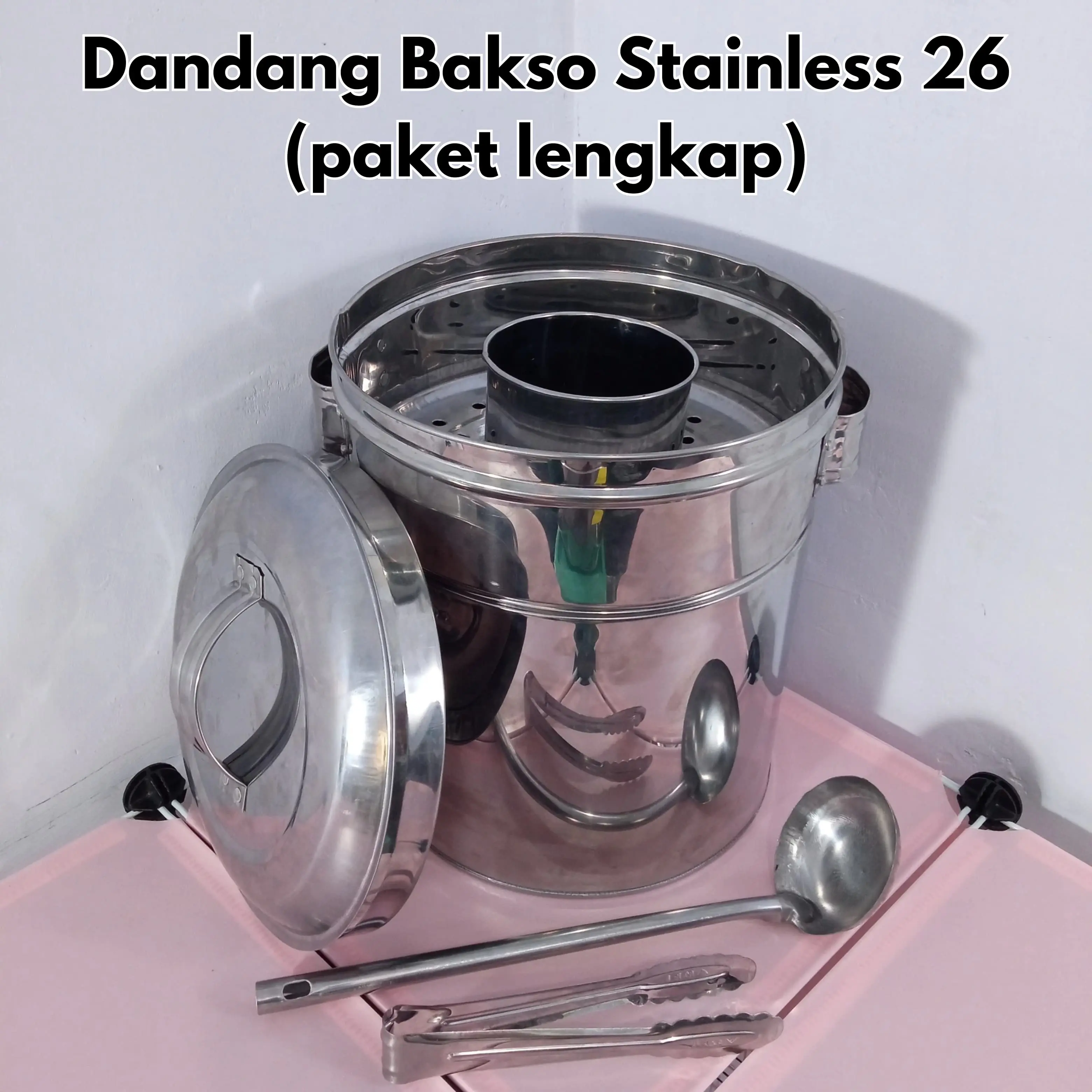 Dandang Bakso 26cm Paket Lengkap