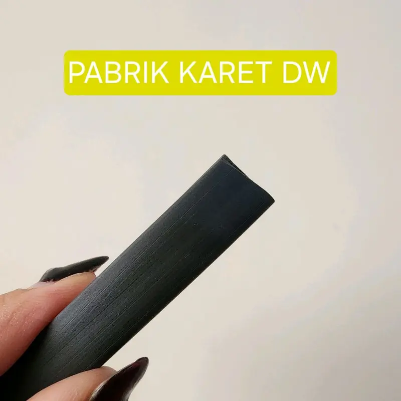 Karet List U Jepit lebar 1cm tipis / KARET LIST HELM LEBAR 1 cm 1