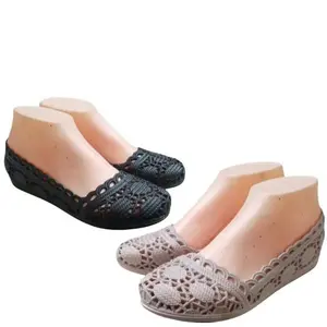 Sepatu Flat Balet Karet Wanita Terbaru Merek:QQ1466 Hitam Shoes