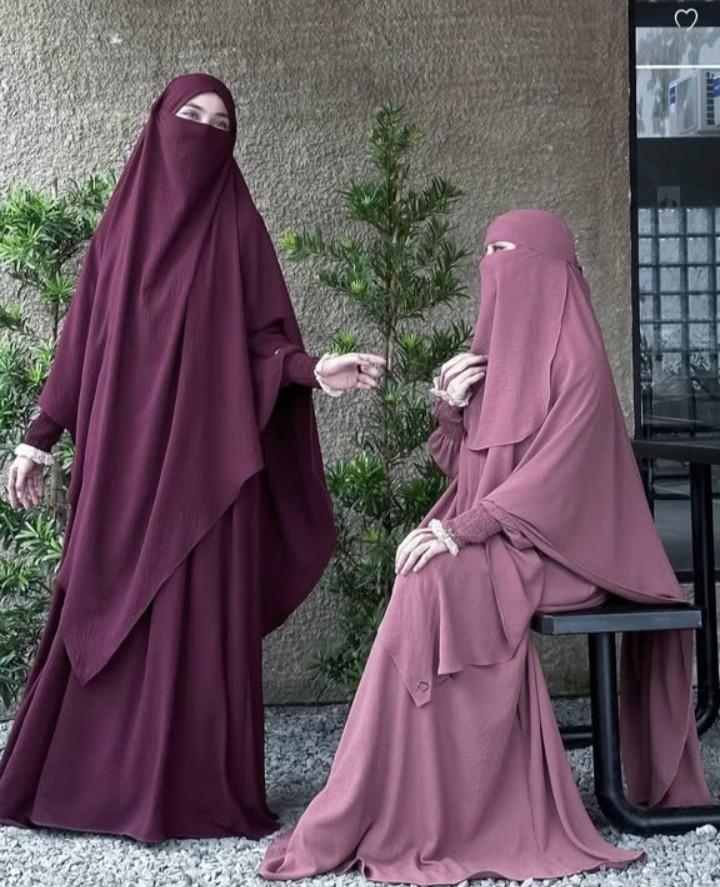 Product Introduction of Abaya Zulfia series premium by Mahira Menggunakan Bahan airflow inport premium Tersedia FO dan Basic Non Pad 9