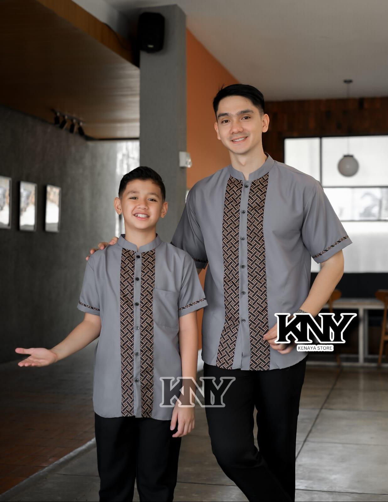 Baju Koko Couple Lengan Pendek Ayah Anak Bahan katun toyobo import Size M L XL XXL Baju Koko Couple Lengan Pendek Ayah Anak Bahan katun toyobo import Size M L XL XXL