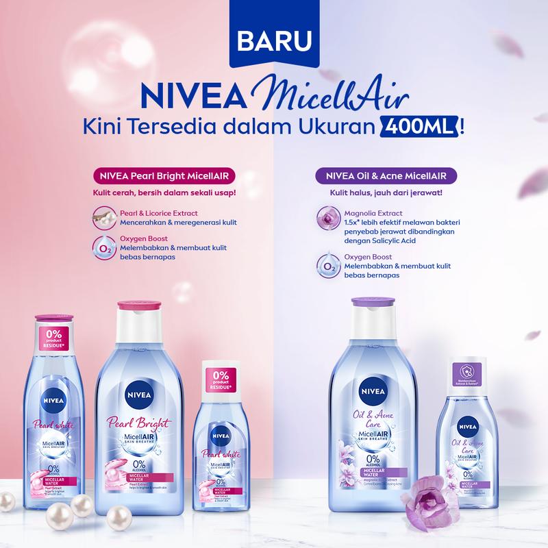 NIVEA Micellar Water MicellAir Pearl Bright 400ml 3