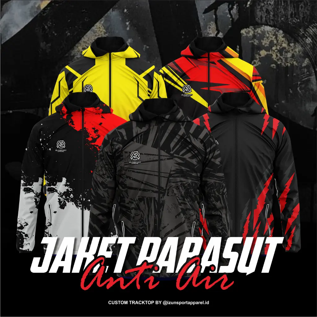 JAKET ANTI AIR, PRIA DAN WANITA PRINTING CASUAL SATUAN Dewasa Top
