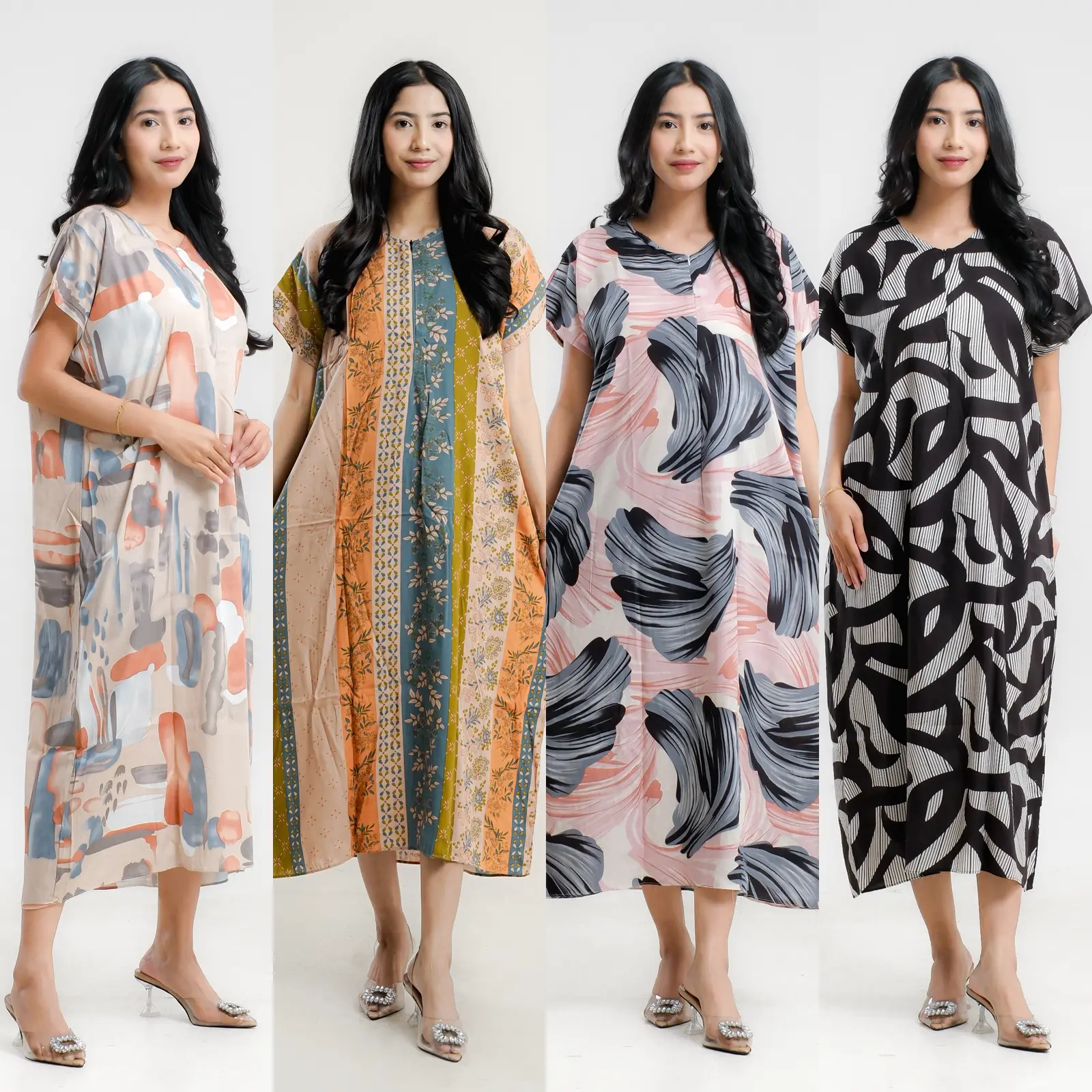 DASTER RAYON PREMIUM PANJANG SEMATA KAKI DRESS BUSUI BUMIL RESLETING DEPAN MURAH ADEM