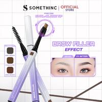 Gambar SOMETHINC MAKEUP Brow Filler Slim Retractable Eyebrow - Pensil Alis Mekanik Tip Segitiga - Dark Brown dari Somethinc Makeup Official Kota Tangerang 1 Tokopedia