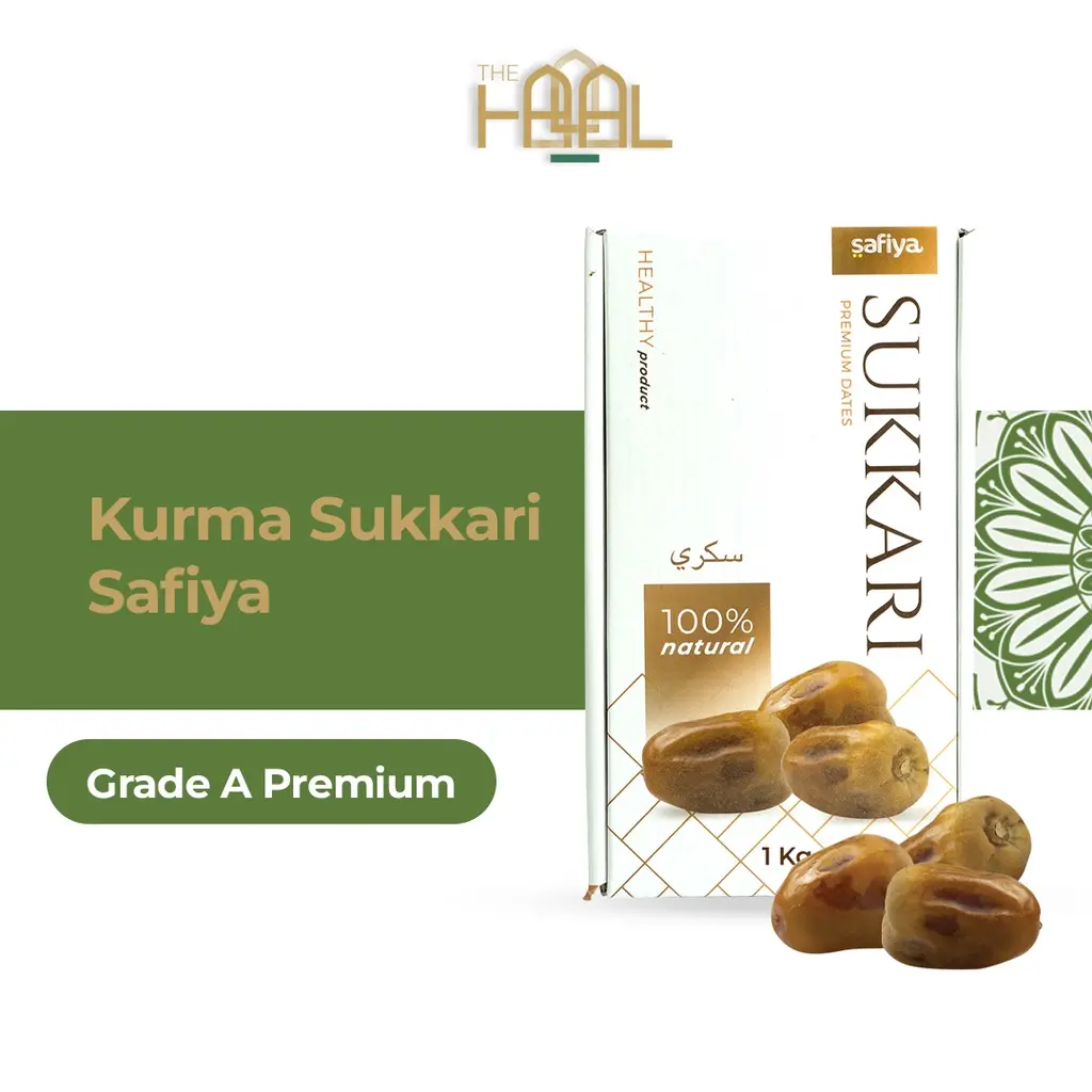 Kurma Sukari 1 Kg Premium | Kurma Raja Kurma Basah Oleh Haji dan Umroh murah Premium Safiya Snack Food