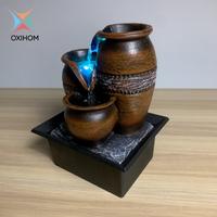 Gambar Oxihom W507 Air Mancur Abstrak Dalam Ruangan Dekorasi Rumah Unik dan Antik Air Mancur Feng Shui Alam Dekorasi Indoor dan Outdoor Motif Batu Alam Minimalis Seni Kerajinan Membuat Ruang Tamu yang Mewah Elegan Hangat dan Romantis dengan lampu LED - W507 3 Tingkat dari Oxihom Kota Depok 5 Tokopedia