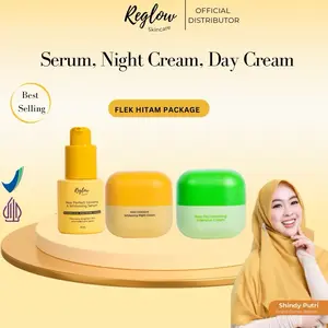 Reglow Perfect Combination I Serum x Night Cream x Day Cream | Formula Spesial Untuk Membuat Wajah Lebih Cerah Bersih Glowing Tersamarkan dari Flek Hitam Serta Terbebas dari Kusam