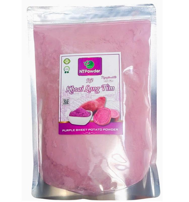 [1 Kg] Bột Khoai Lang Tím sấy lạnh nguyên chất NTPowder - Nhất Tín Food