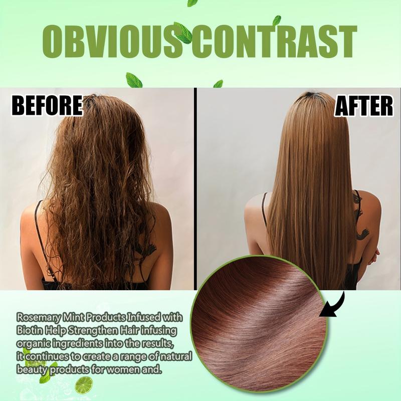 Product Introduction of Rosemary Strengthening Shampoo and Conditioner Infused with Biotin,Cleanses and Helps Strengthen Weak and Brittle Hair 8