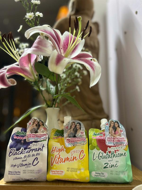  Nước Trái Cây Thạch Jele Beautie 150gr - Mix Ngẫu Nhiên - Thùng 36 gói  Việt Nam  