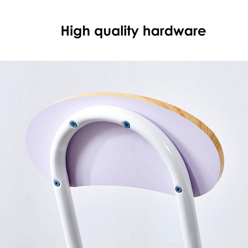 Folding Chair Household Small Dining Chair Small Stool Art Student Dormitory Multi-Functional Bar Stool High Stool Simple Chair 6