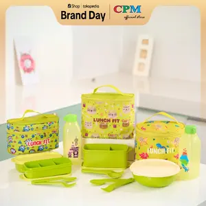 CPM All New Back To School Package 12 in 1 /tas bekal makan anak set lengkap (new jennie ,new astro,viera ) Garpu Plastik Best Selling