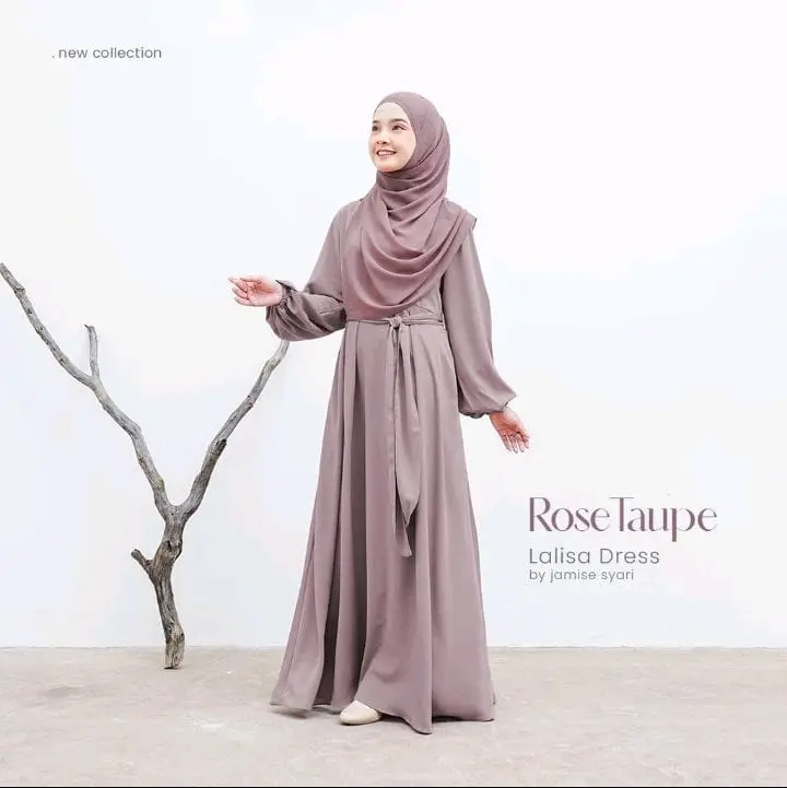 INARA DRESS GAMIS LEBARAN 2024 TERBARU BAHAN CRINKLE AIRFLOW LD 130 PANJANG 140 4