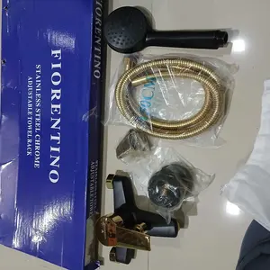 Rak Handuk 2 Baris Lipat + Kapstok