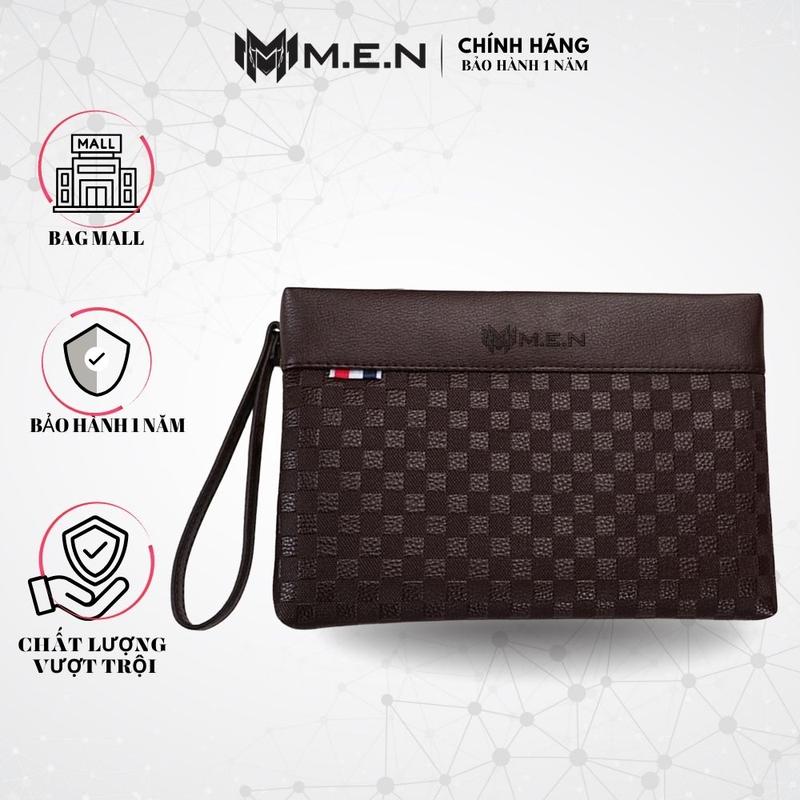  Ví cầm tay nam Clutch da cao cấp Đeo cổ tay caro Màu Trơn DC9 ĐEN - NÂU {XU HƯỚNG MỚI} 