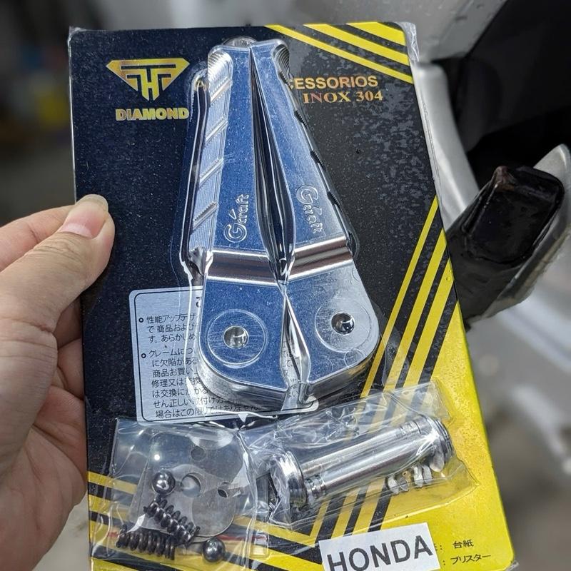 Gác chân Nhôm CNC nguyên khối kèm xỏ inox304 và lông đền kitaco  gắn xe tay gas, xe số Phụ Kiện Phụ Tùng