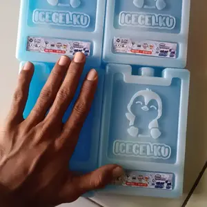 IceGelKu - Ice Pack Kecil 15x10x3cm Merek ICEGELKU Blue Ice Pack Pengganti Dry Ice Gel