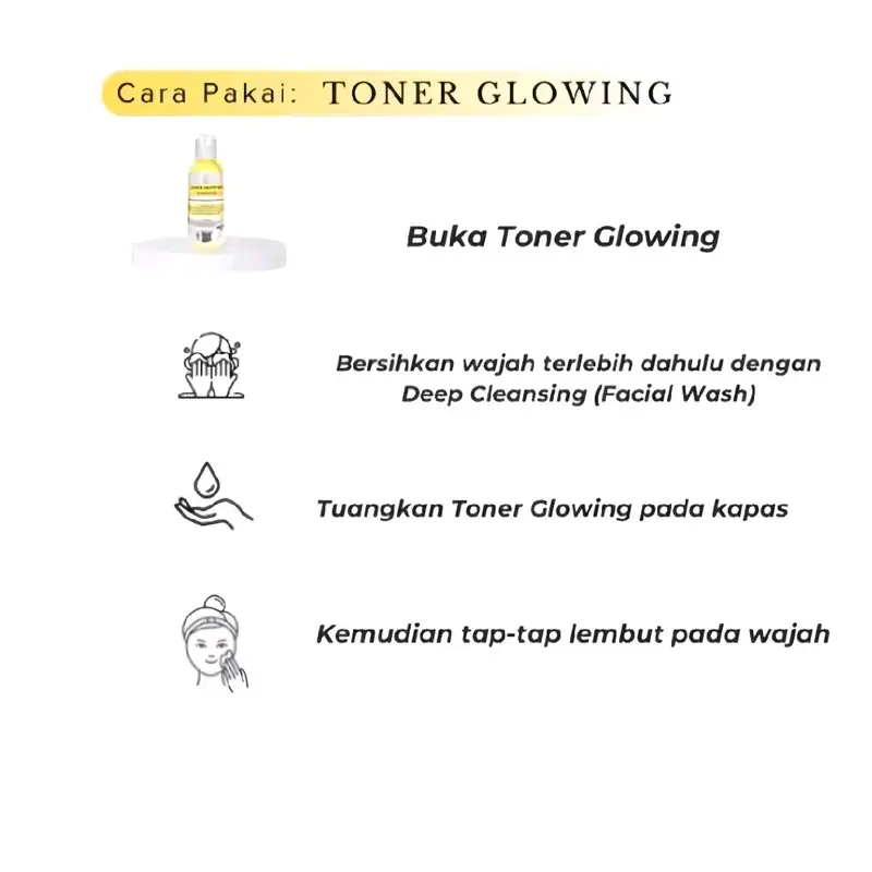 (HEMAT 2 PCS) Toner Glowing Extract Lemon 60 ml | Toner Pelicin Niacinamide Original 100% ВРОМ 5