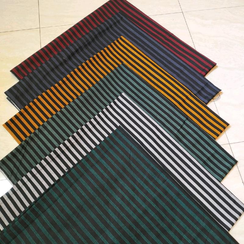 KAIN KATUN PREMIUM BATIK LURIK MOTIF DALANG SONGKET GARIS (Full Cotton) Lebar 115cm ( Harga Per meter 0.5 meter)Kain Katun Kebaya,Kain Katun Kemeja Bisa COD 1
