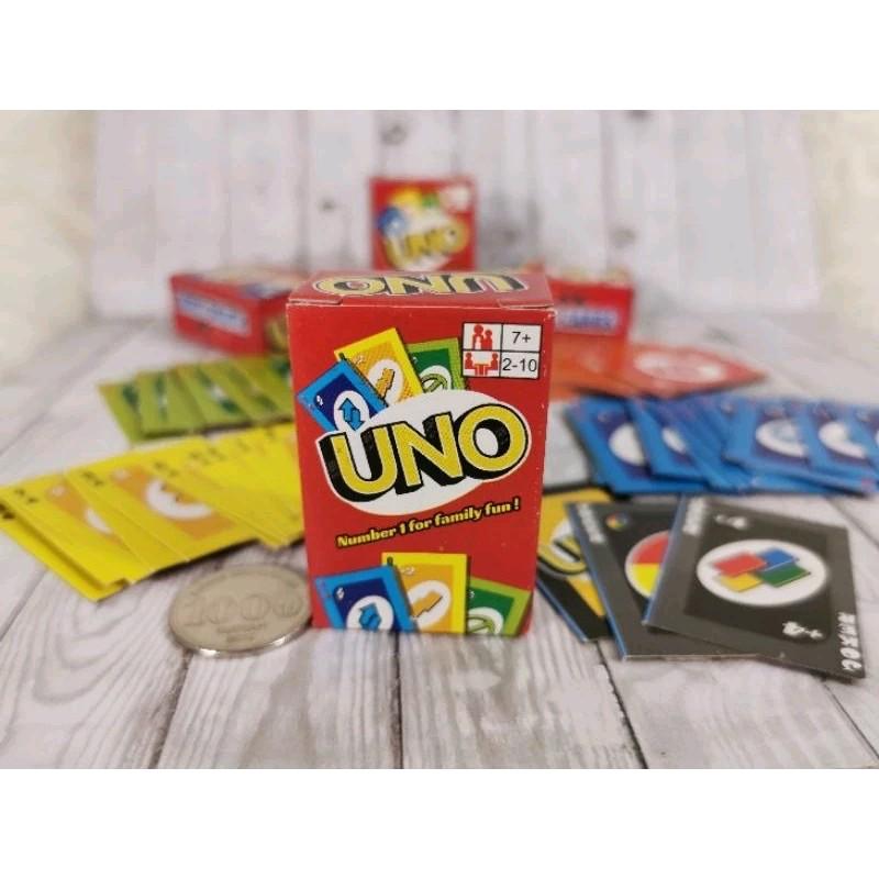 Kartu Uno mini 7x5 cm isi 50pcs / Uno kecil / Kartu uno flip Game Card 3