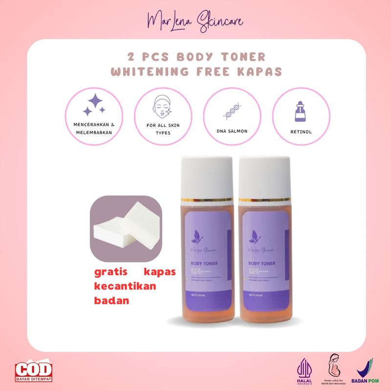 PAKET 2 TONER BADAN MARLENA DNA SALMON BODY TONER MARLENA BPOM 0