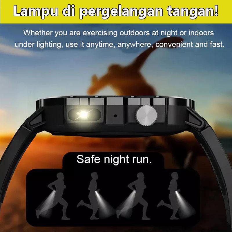 [COD +Free Strap] Jam tangan pintar H11-olahraga Bluetooth 2.01 inci layar HD penuh sentuh Bluetooth panggilan pemantauan kesehatan pemantauan olahraga lampu tahan air multifungsi jam tangan pintar Smartwatch gps