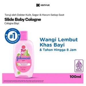JOHNSON'S Slide Baby Cologne 100 ml - Minyak Wangi Parfum Bayi Aman Untuk Kulit