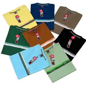 Paket 4pcs Kaos Distro Simple Motif Salur Keren Untuk Cewe Cowo Bahan Semi katun Combed 24S Dewasa Couple Keluarga Nyaman Polos Pria Sablon Pendek Baju Santai