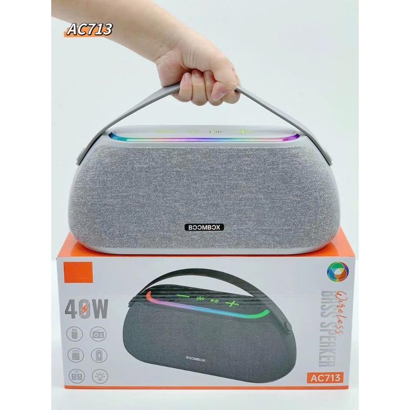 Loa Bluetooth Boombox AC713 bản Max công suất 40W, chân sạc type C, phiên bản nâng cấp 2026