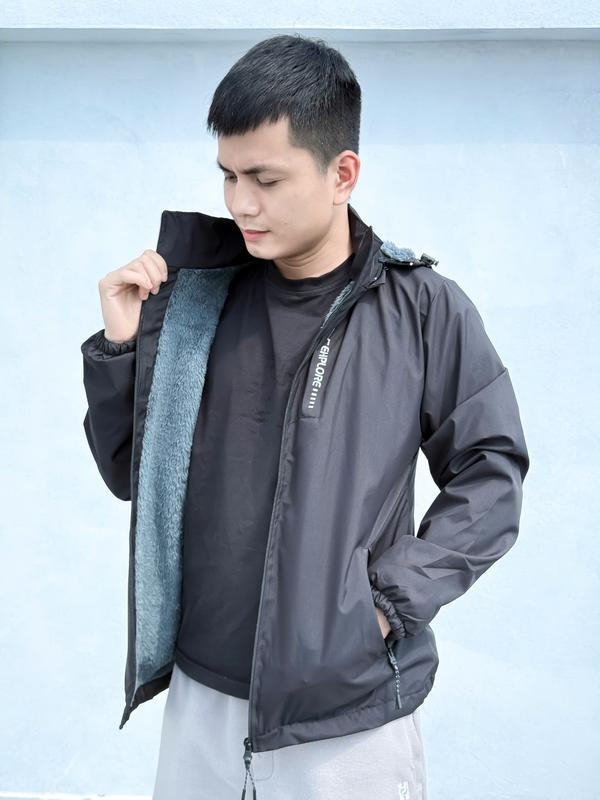 ( MỞ BÁN ) Áo khoác gió lót lông Xám dày dặn nam nữ  tráng bạc chống nước