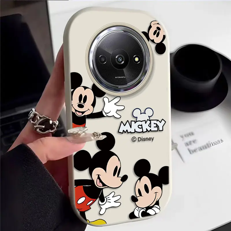 Untuk Xiaomi Redmi A3 Casing dengan Gaya Kawaii casing Cincin pelindung kamera logam Casing Pelindung Casing Feminim Casing Anti Gores A3x Casing dengan gambar Casing Motif Kartun Casing Lembut Casing Silikon 7