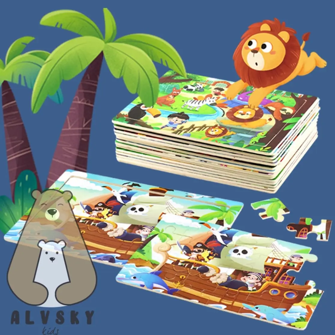MAINAN EDUKASI ANAK PUZZLE KAYU 24 KEPING / PUZZLE ANAK MURAH 24 PCS / JIGSAW PUZZLE 1 tahun
