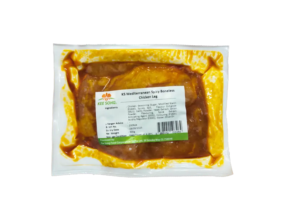 Frozen KS Mediterranean Spicy Boneless Chicken Leg - 500g