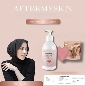 (PAKET GLOW UP) 1 PCS UV PROTECTION COLAGEN 250ml GRRTS 1 SABUN ALPHA ARBUTIN AFTERMYSKIN