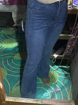 Product Review of Kivi Garment Jeans Cutbray Wanita Highwaist Jeans Cutbray Stylish, Cutbray Denim, Sentuhan Flare Klasik,Celana Wanita, Celana Panjang Stretchy (Melar) from p**. 2