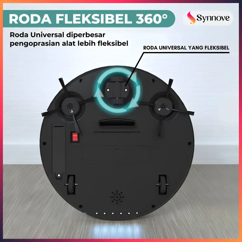 Robot Vacuum Cleaner 5 In 1 Sinar Ultraviolet Pel Lantai Otomatis Penyedot Debu Rumah 4