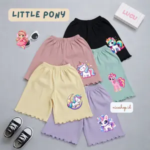 Paket 5 Pcs Celana Pendek Curly Karakter Anak Perempuan Usia 0-10 Tahun Soft Quality Fashion Bawahan Anak Perempuan