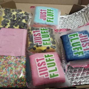 [MARSHMALLOW JUSTFLUFF] 1 PACK ONE CUBE MALLOW [HALAL]