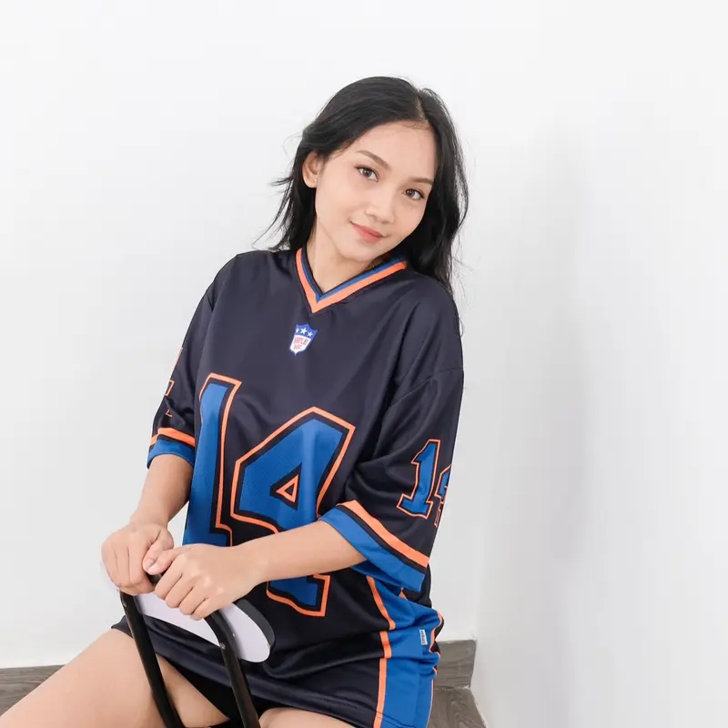 Jersey oversize simple basic nfl 14 / jersey rugby / jersey vintage 3