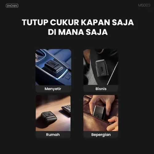 Coco Living x ENCHEN MS003 Alat Cukur Kumis Jenggot Portable Slim Alat Cukur Elektrik 5