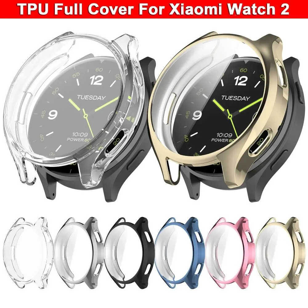 Full Cover TPU Case New Bumper Watchband Protective Shell Accessories Smart Screen Protector for Xiaomi Watch 2