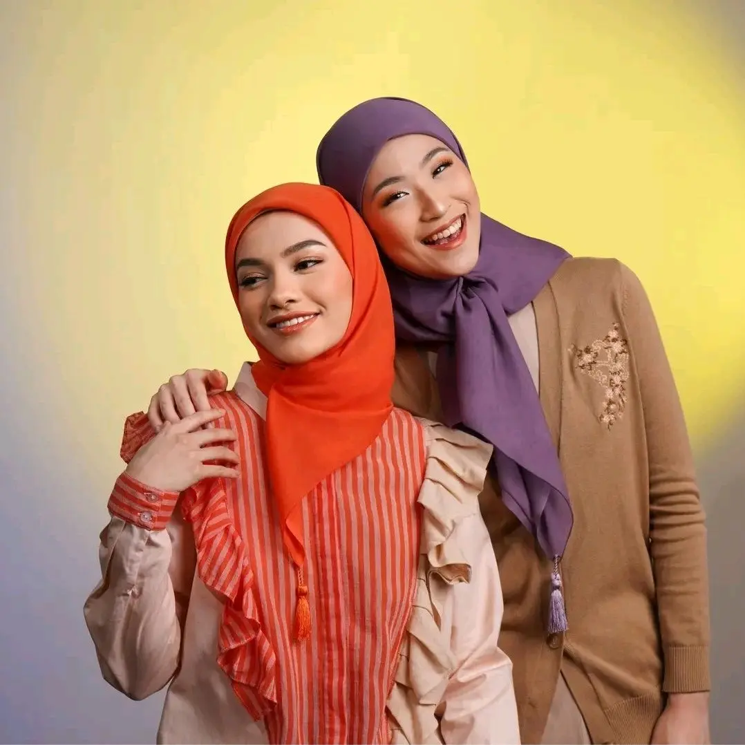 Napocut Hijab Plain Paris Japan Tassel