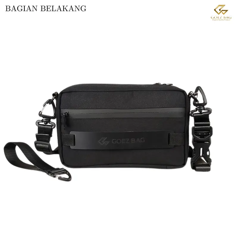 Tas murah Berkualitas GOEZ BAG- Handbag Pria GARDEN Exclusive Sling Bag ,Tas slempang Waterproof  Waistbag Clutch Bag Anti Air Anti Bara Api Tas cowok weatherproof Minimalist 2