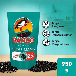 Bango Kecap Manis Halal Untuk Masakan dan Makanan Refill Saus 950gr