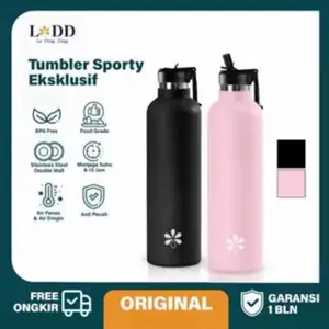 ￼Le Ding Ding-Tumblr Termos Tahan Panas & Dingin Stainless Steel Bottle 1000ml Botol Minum Sport