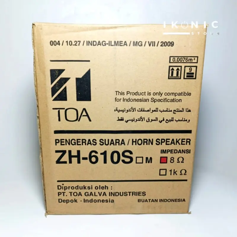 IKONIC TOA ZH 610 s Horn Speaker Corong 100% Original Garansi Resmi TOA ZH 610 S ASLI 8