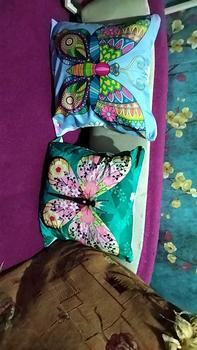 Product Review of Sarung Bantal Sofa Katun Tema Butterfly Printing Size 40 dan 50 from n**s 0