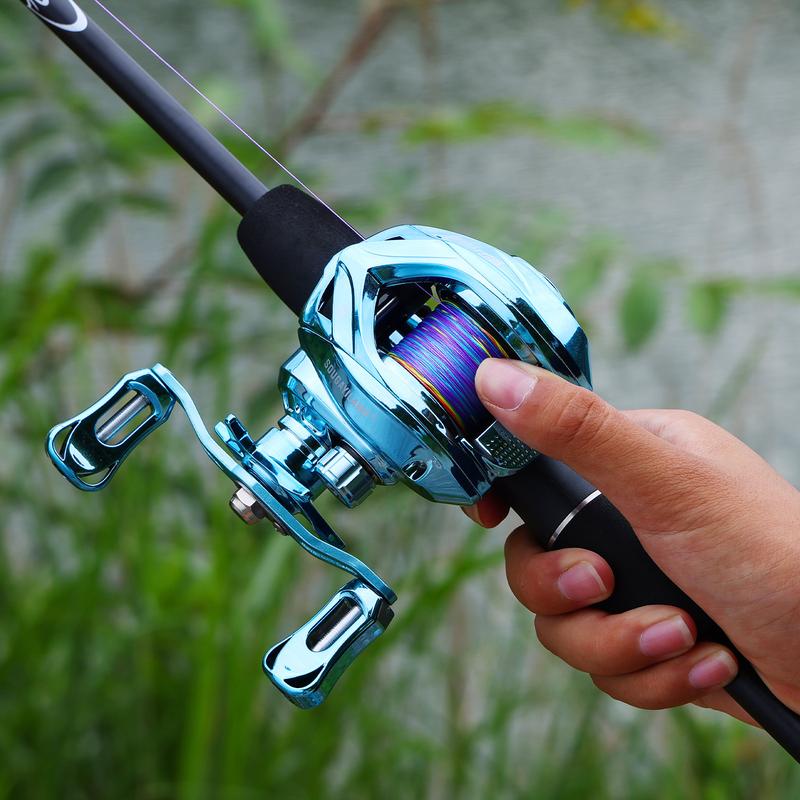 Sougayilang produk baru BC Baitcasting Reel rem magnetik 7.2:1 High Speed reel pancing For Wild Fishing Max Drag 10kg Metal spool Sougayilang produk baru BC Baitcasting Reel rem magnetik 7.2:1 High Speed reel pancing For Wild Fishing Max Drag 10kg Metal spool