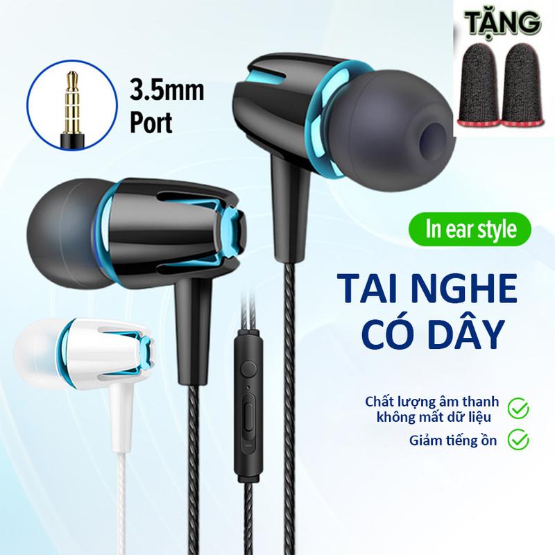 Tai nghe Gaming có dây,tai nghe bass mạnh nhét tai chơi game chống ồn có mic in ear cho các dòng điện thoại Nghe Nhạc Earphone